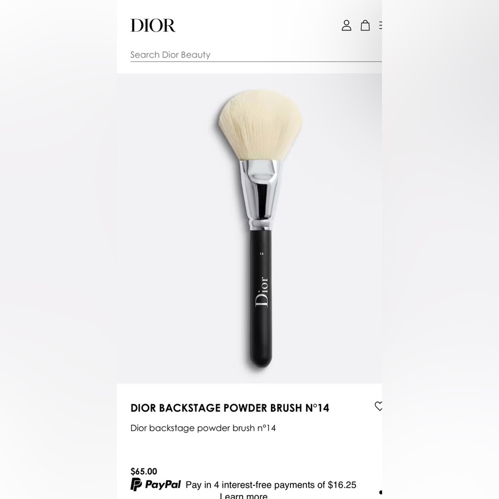 Dior Exclusive Makeup Cosmetic Bag Travel Vanity Case with Backstage Brush Set - Picture 7 of 9